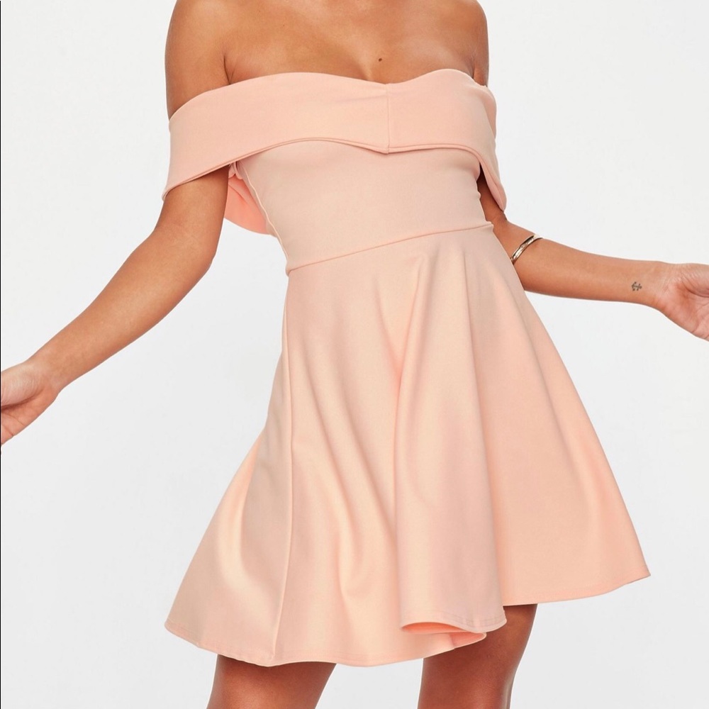 Nude Skater Dress